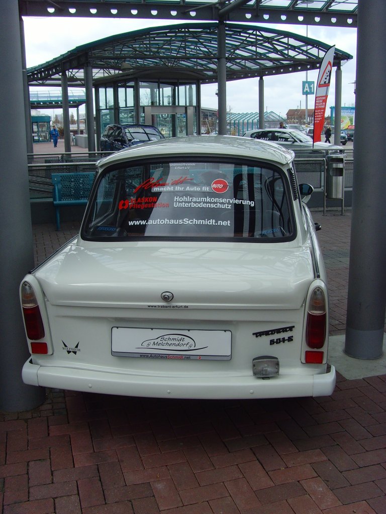 Heckansicht Trabi in Erfurt