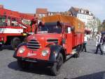 Garant-Fahrzeug der Feuerwehr Erfurt auf dem Erfurter Domplatz