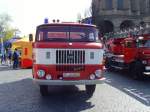 IFA W50L als Feuerwehrfahrzeug, Erfurt Domplatz 25.4.2010