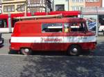 Barkas der Feuerwehr Erfurt am Domplatz, 25.4.2010