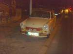 PKW Trabant am Abend