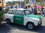 Trabant als Polizeiwagen, Erfurt Domplatz 25.4.2010