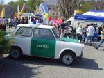 Polizei-Trabant zu Gast auf dem Domplatz Erfurt