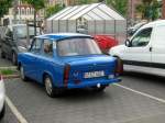 Blauer Trabant in Gera